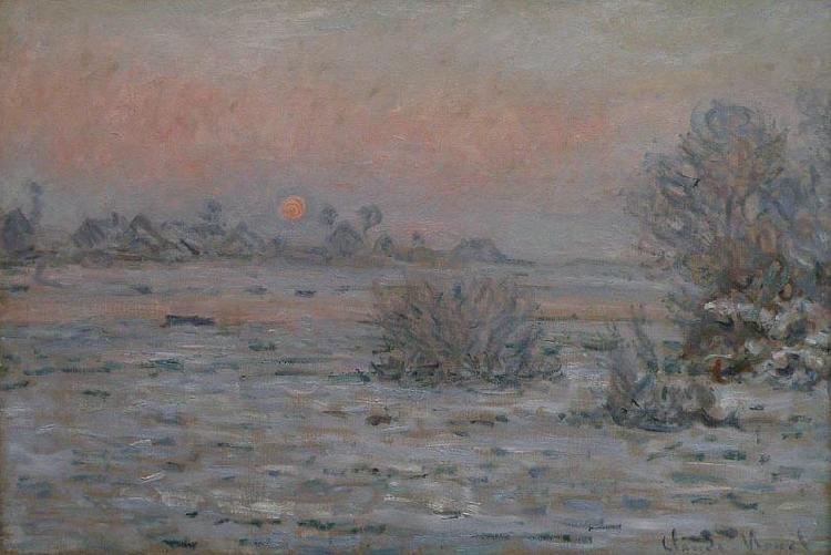 Claude Monet Soleil d'hiver a Lavacourt